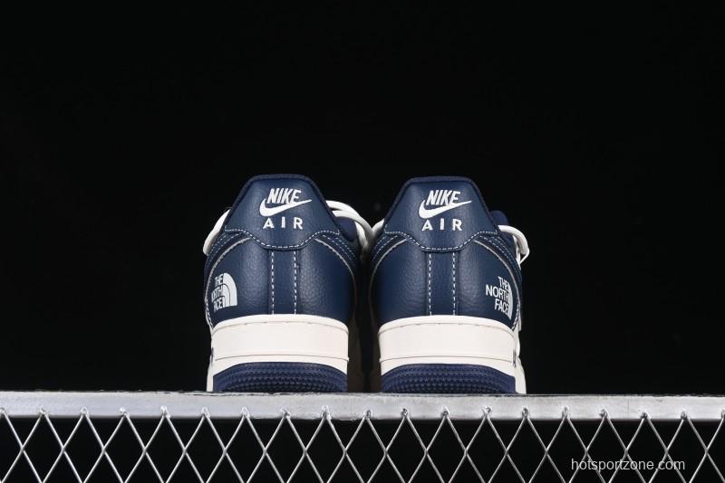 Nike Air Force 1 '07 Low The North Face Collaboration Beige Blue Patchwork Drawstring Casual Shoes - SJ1198-107