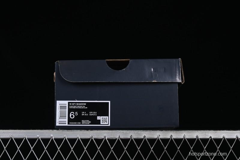 Nike Air Force 1 Shadow Lightweight Elevated Low-Top Casual Sneakers - HQ3400-030