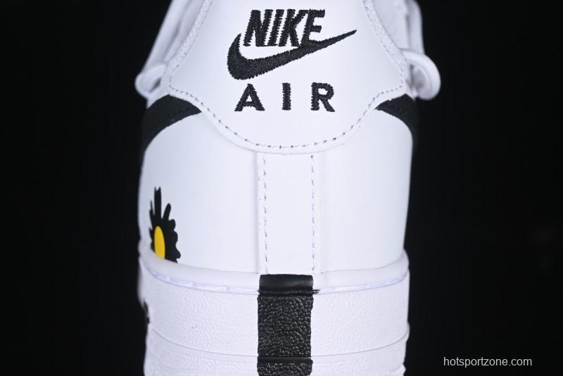 Nike Air Force 1'07 Low Custom 2D Daisy Graffiti Hand-Painted Casual Sneakers - CK0316-060