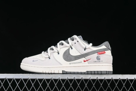Nike SB Dunk Low Carhartt x Supreme Collaboration Anniversary Edition Customized Low-Top Casual Skate Shoes - YX5066-239