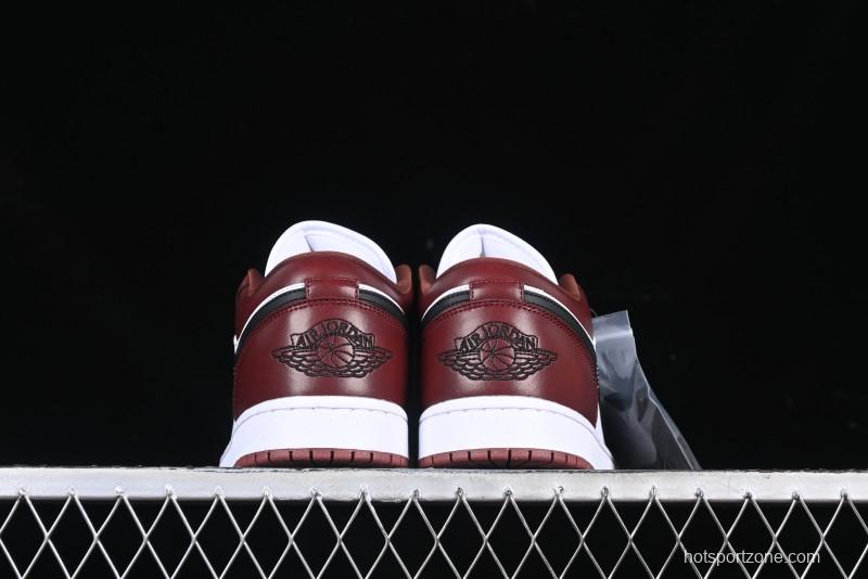 Nike Air Jordan 1 Low AJ1 White University Red Casual Sneakers - HF3148-102