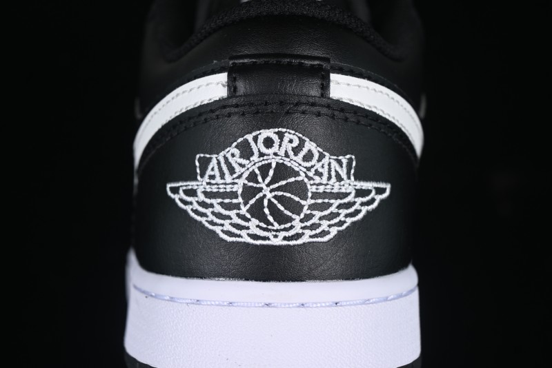 Nike Air Jordan 1 Low Retro Basketball Shoes in Black and White - 553558-043