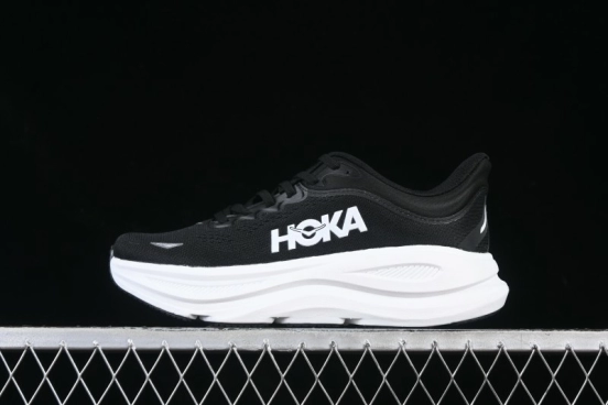 HOKA ONE ONE Bondi 9 Knit Lightweight Casual Running Shoes - 1162012 BWHT