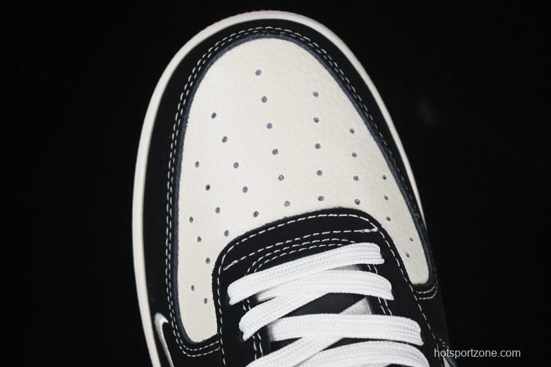 Nike Air Force 1'07 Low Dior Collaboration Red Black Zebra Print Casual Sneakers - KK1988-066