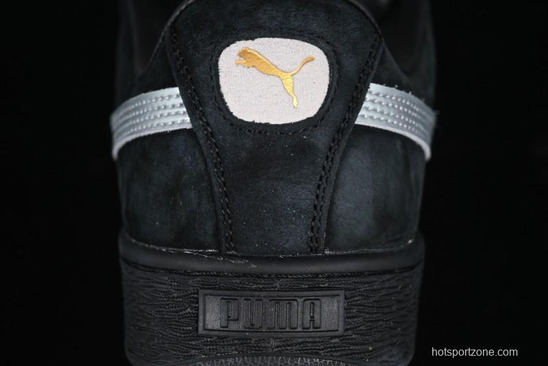 PUMA Suede XL Classic Men's Sneakers - Black with Metallic Silver Accents