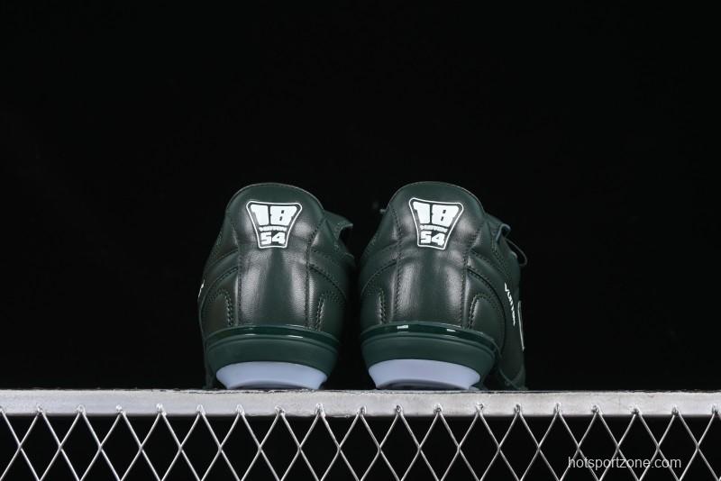 Louis Vuitton Footprint Soccer 2025 Spring Summer Collection Round Toe Lace-Up Low Top Lifestyle Casual Shoes - D.GREEN