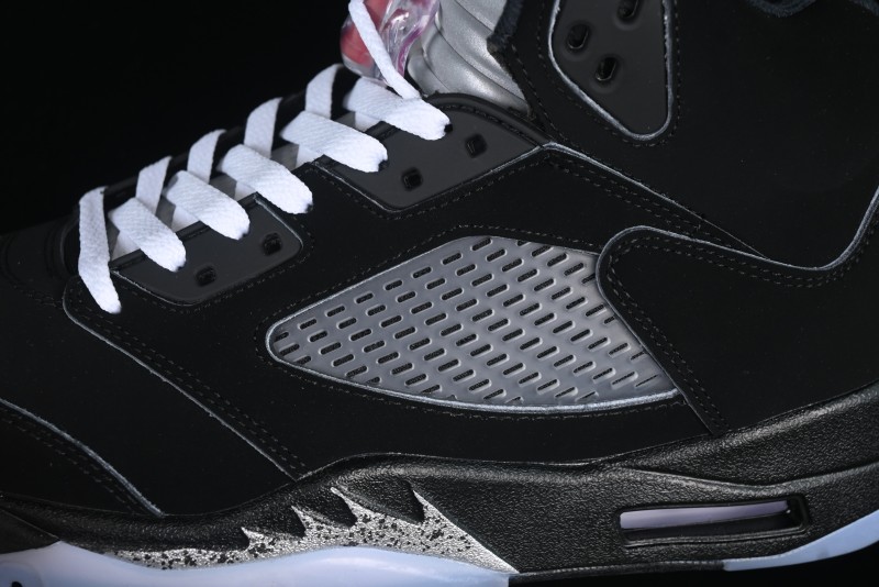 Nike Air Jordan 5 Retro Black "Metallic Reimagined" Basketball Shoes - HF3975-001