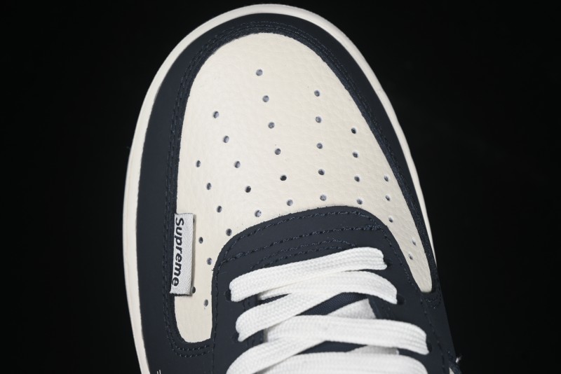 Nike Air Force 1 '07 Low Stussy Collaboration White Blue Chocolate Low-Top Casual Sneakers - KK1988-061