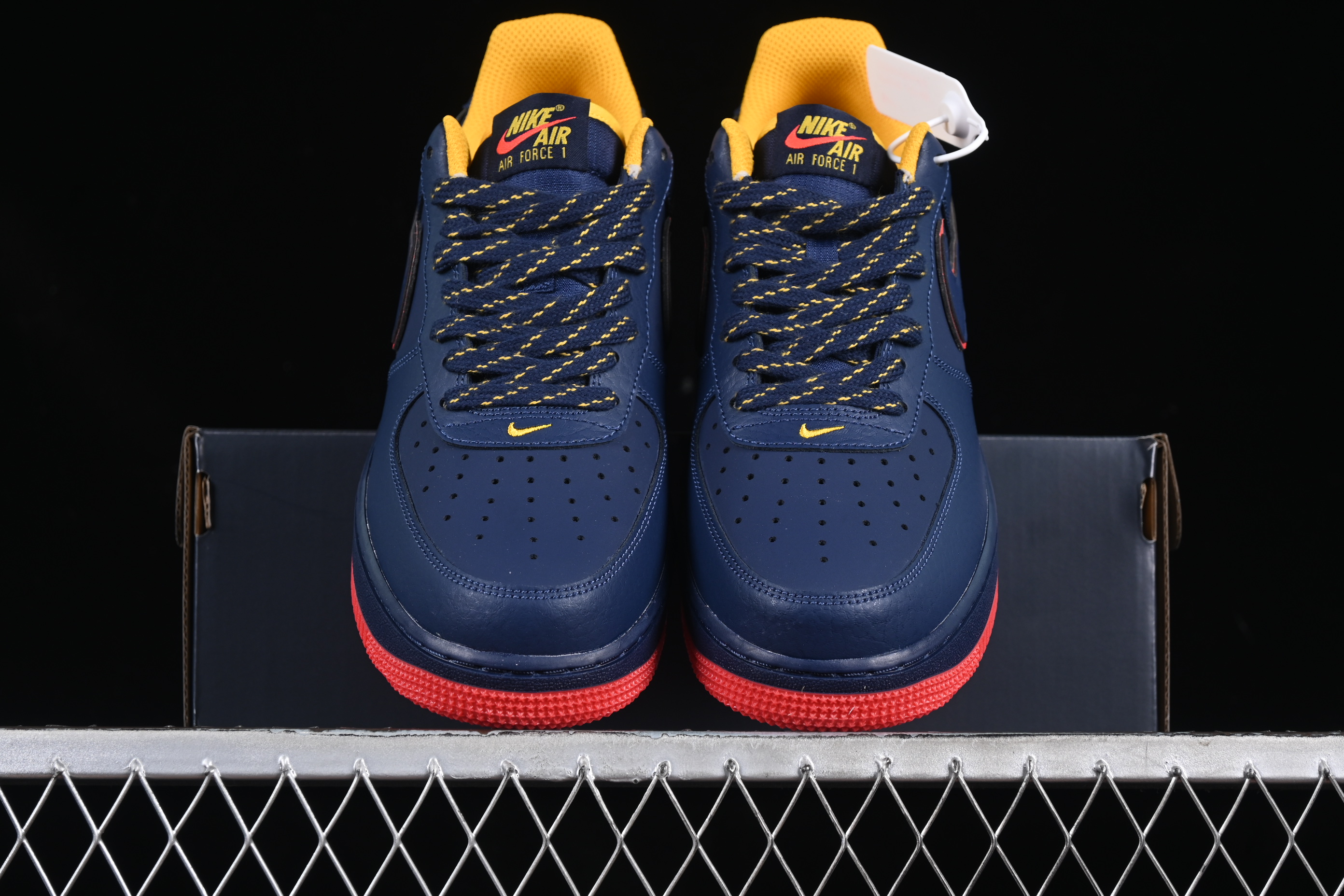Nike Air Force 1'07 Low Casual Sneakers with Full-Length Air Cushion - HV5752-410