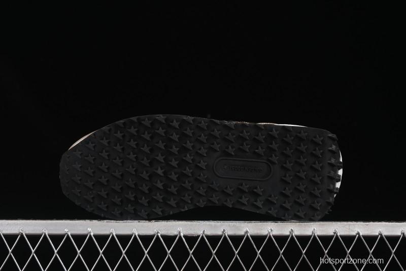 Golden Goose Marathon White Black Gold Comfortable Low-Top Lifestyle Sneakers - H8D4