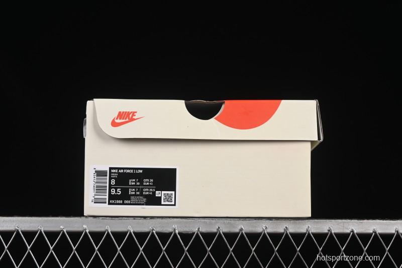 Nike Air Force 1 '07 Low Supreme Collaboration Green Camo Swoosh Casual Sneakers - KK1988-069