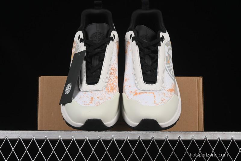 Stone Island Grime Panelled Low-Top Lifestyle Sneakers - 79FWS0303