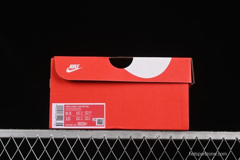 Nike Dunk Low Deconstructed Snake Emblem White Blue Low-Top Casual Sneakers - DD1391-101