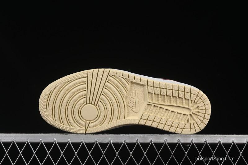 Nike Air Jordan 1 Low AJ1 Cream White Low-Top Casual Sneakers - HV6530-100