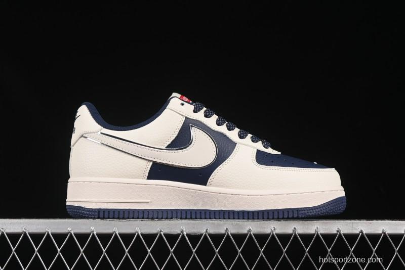 Nike Air Force 1 '07 Low Supreme Collaboration Light Blue Edge Casual Sneakers - HH7518-057
