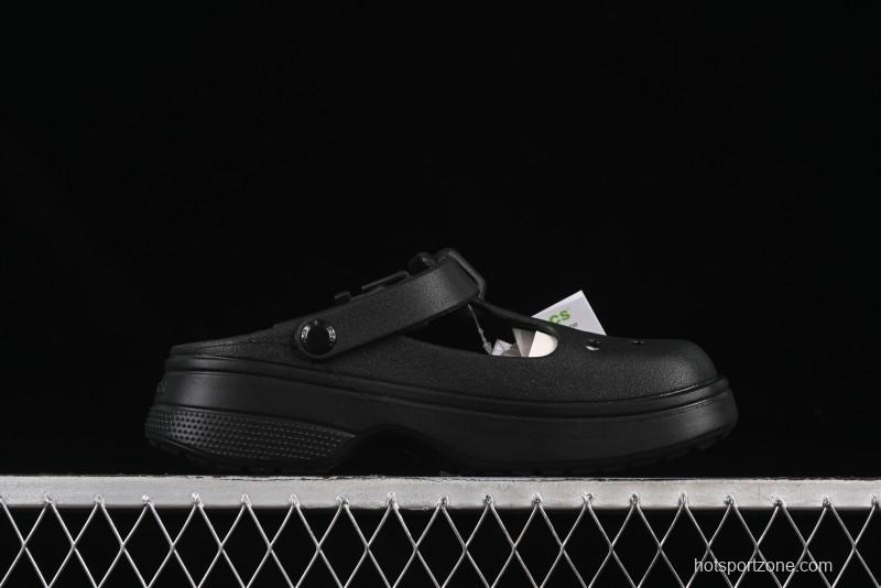 Crocs Mary Jane Classic Simple Casual Beach Clog Sandals - B.D4