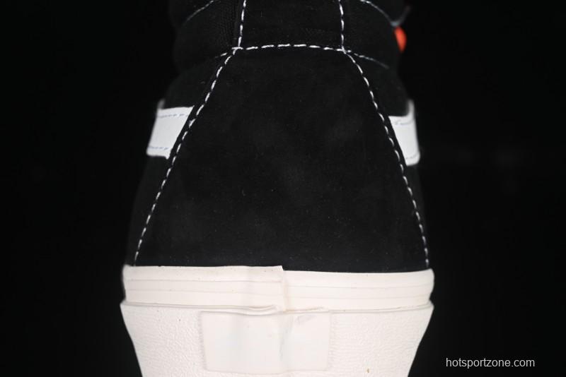 Fear of God x Vans Sk8-Hi High-Top Sneakers in Minimalist Black/White - VN0A2XS1ML5