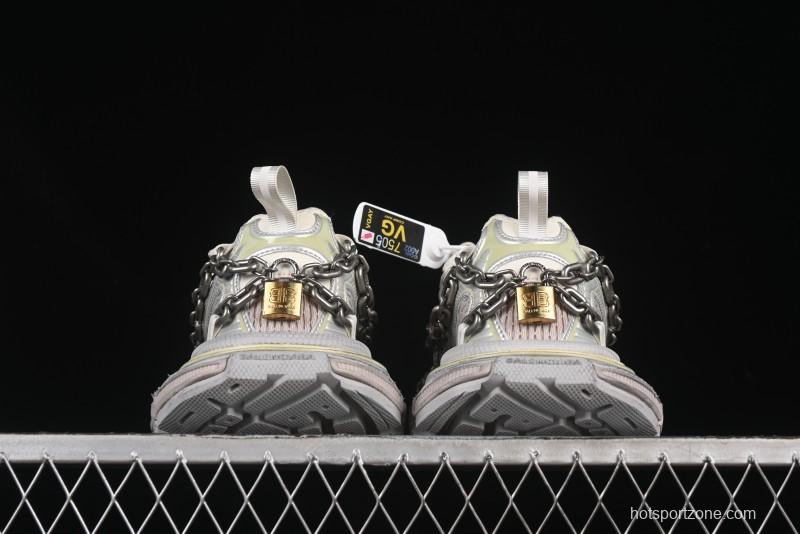 Balenciaga Phantom Sneaker 3XL Running Shoes with Transparent Heel Strap - W3XPL9182