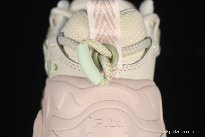 Fila Heritage Fluid Cat Paw 5.0 Vintage Dad Shoes with Lace-Up Design - F12W432101FAP