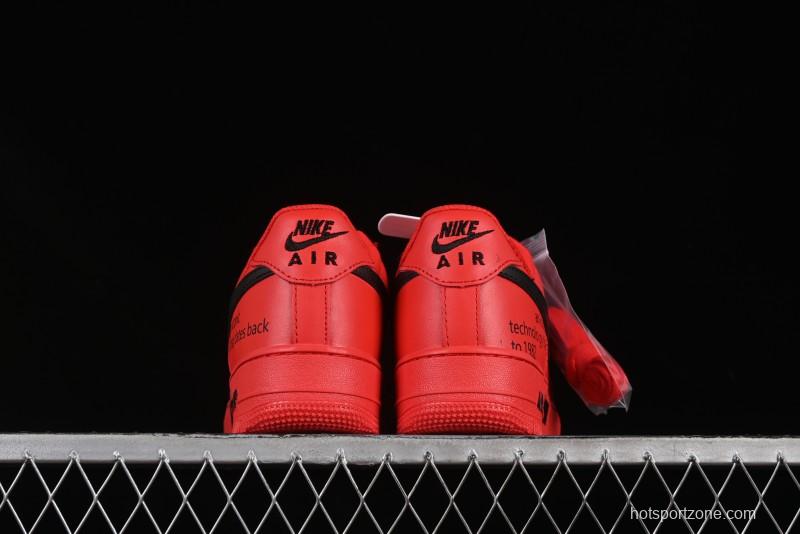 Nike Air Force 1'07 Low Watermelon Red Casual Sneakers with Full-Length Air Cushion - FD7039-600