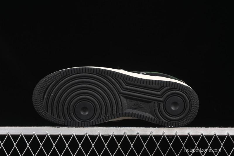 Nike Air Force 1'07 Low Chrome Hearts Collaboration Black Green Swoosh Casual Sneakers - KK1988-074