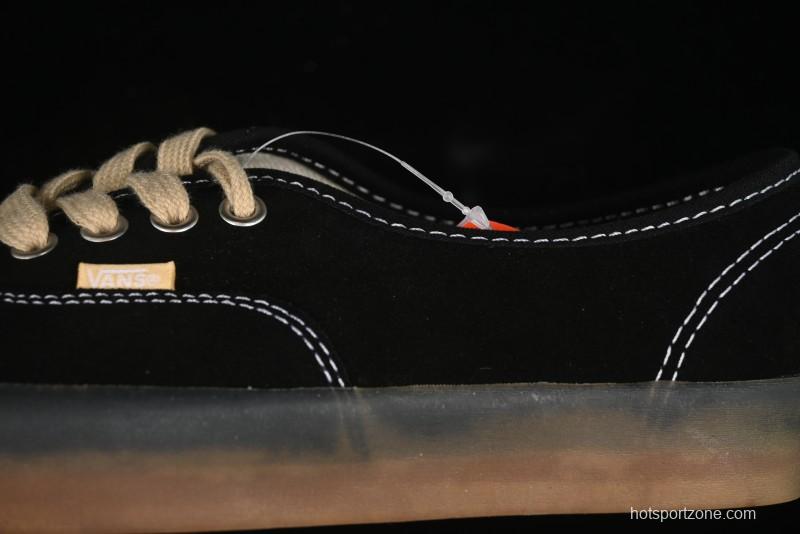 Vans Premium Authentic Suede Retro Sneakers with Translucent Rubber Sole - VN000CRQ6RJ