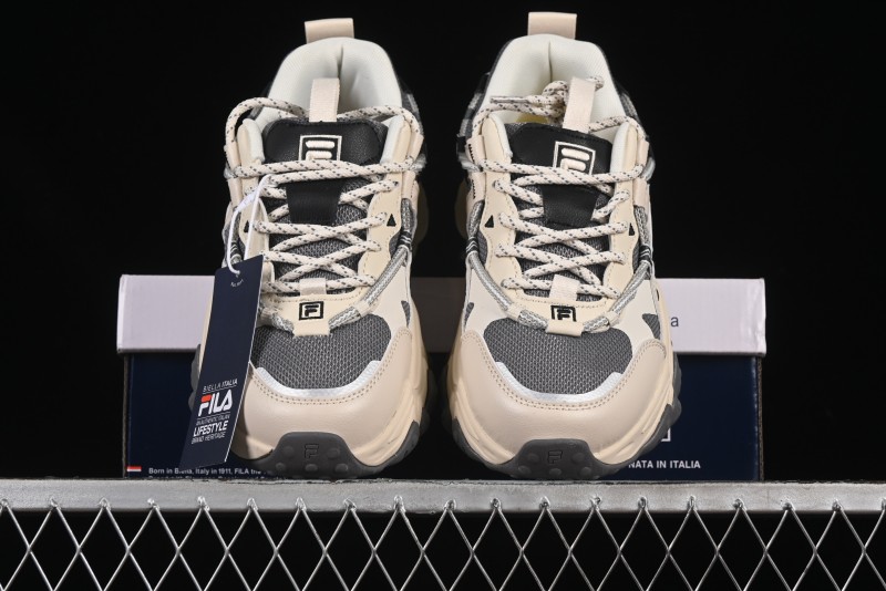 Fila Heritage Fluid Cat Paw 5.0 Retro Dad Shoes with Lace-Up Design - F12M442115FAG