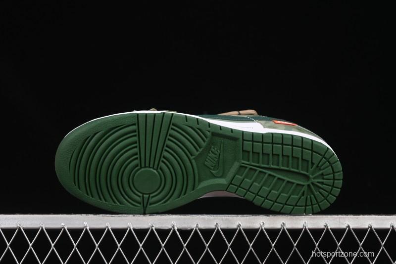 Nike Dunk Low Butterfly Bamboo Forest Green Low-Top Casual Sneakers - DD1391-101