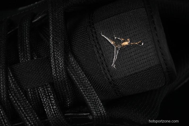 Nike Air Jordan 1 Low AJ1 Basketball Shoes Black White Canvas Leather Panel - HV5968-001