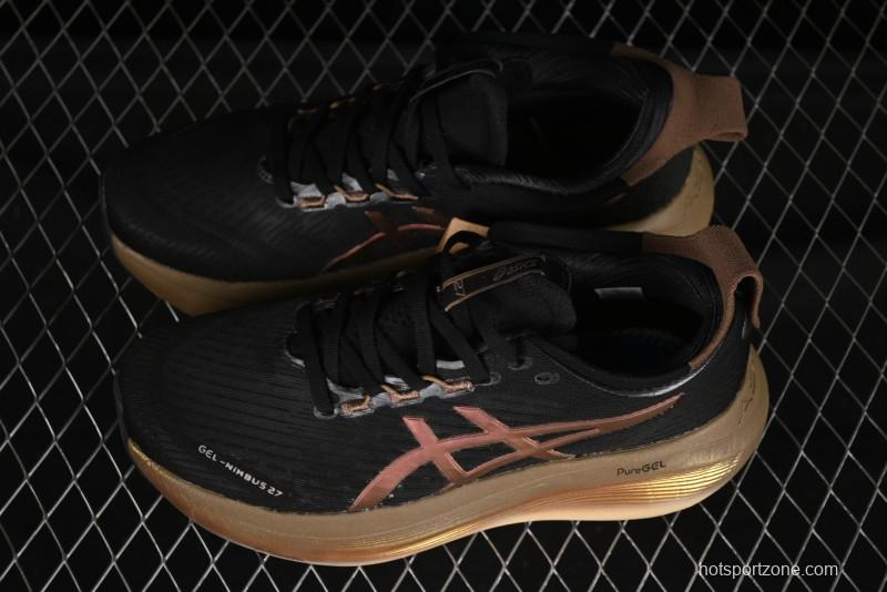 Asics Gel-Nimbus 27 Retro Breathable Casual Shoes Cushioned Durable Running Shoes for Men - 1011C095-001