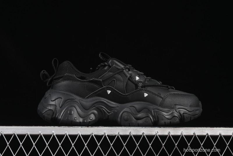 Fila Heritage Fluid Cat Paw 5.0 Retro Dad Shoes with Lace-Up Design - F12M412105FBK