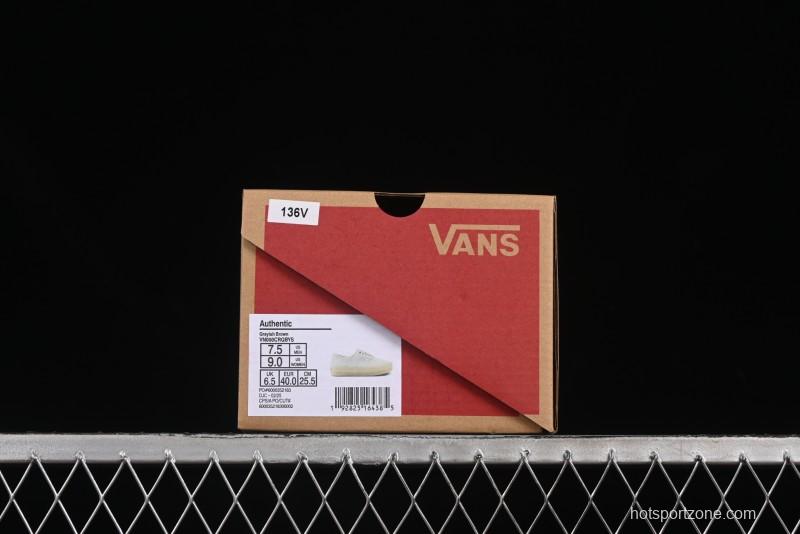 Vans Premium Authentic Suede Retro Sneakers with Translucent Rubber Sole - VN000CRQBYS