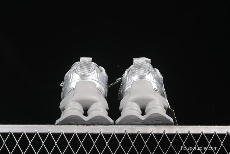 GG-CC Star Same Style Lace-up Hollow Out Dad Shoes with 5cm Height Increase - G25X269