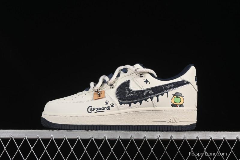 Nike Air Force 1 '07 Low x Capybara "Pour milkBape" Casual Sneakers - LV0506-110