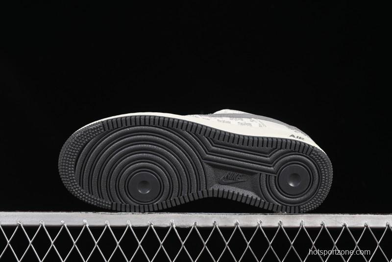 Nike Air Force 1'07 Low Stussy Collaboration Woven Fabric Low-Top Casual Sneakers - BZ6808-101