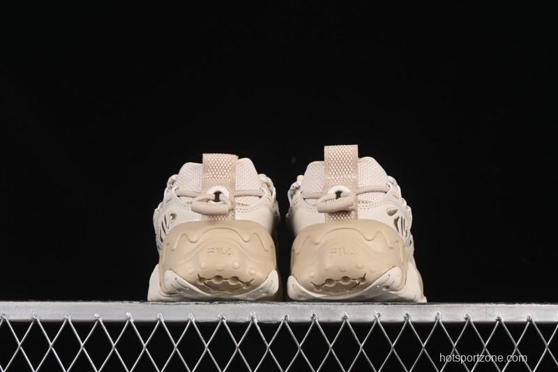 Fila Heritage Fluid Cat Paw 5.0 Retro Dad Shoes with Lace-Up Design - F12M412105FOS