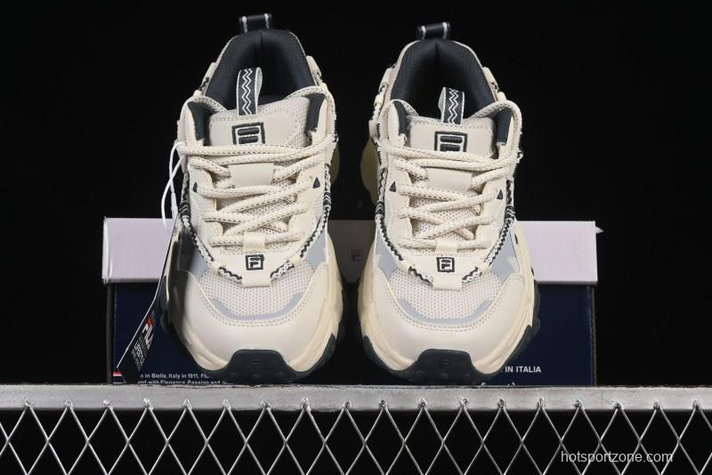 Fila Heritage Fluid Cat Paw 5.0 Retro Dad Shoes with Lace-Up Design - F12W432101FSH