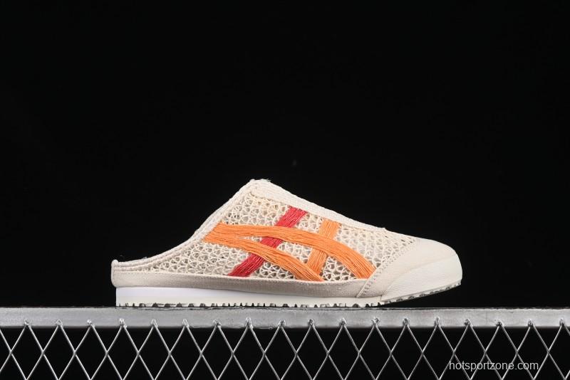 Onitsuka Tiger Mexico 66 Sabot Slip-On Sneakers with Breathable Mesh Upper - 1183A707-106