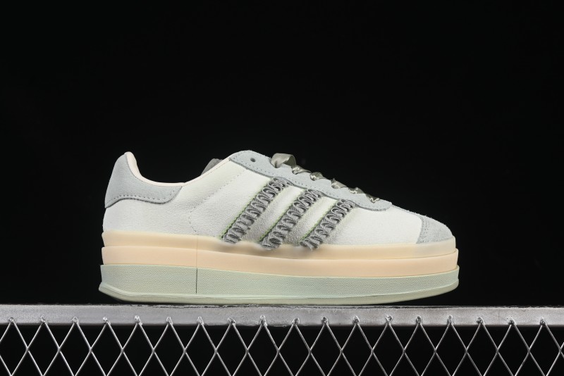 Adidas Originals Gazelle Bold JR8373 Collaboration Low-Top Sneakers with Thick Sole for Slip Resistance and Durability - JR8373