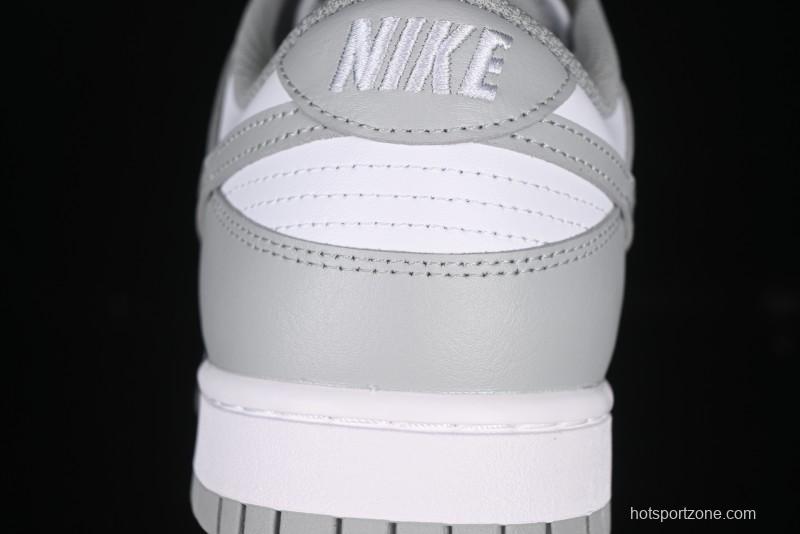 Nike SB Dunk Low White Grey Low-Top Casual Skate Shoes - HF5441-105