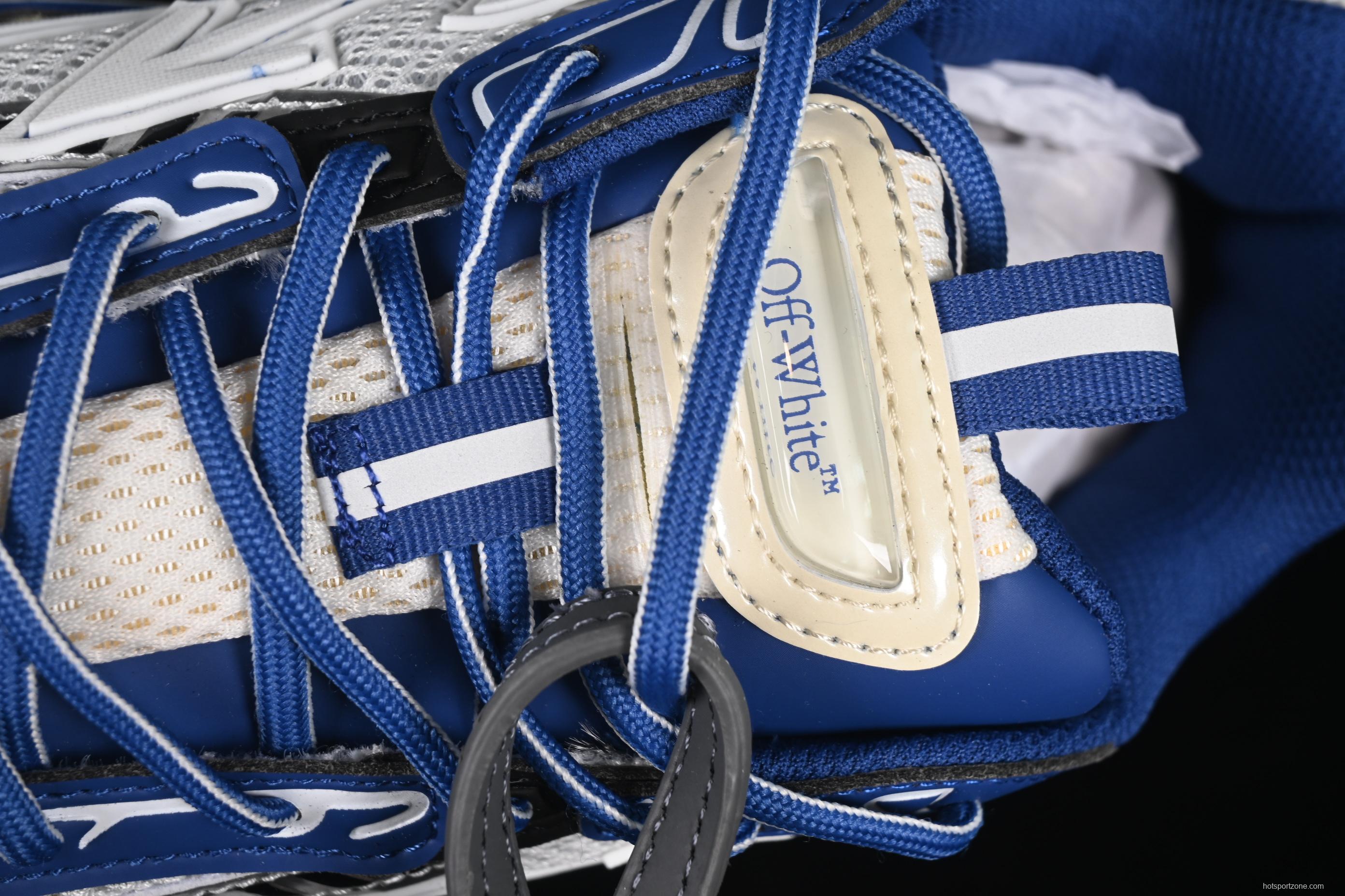 Off-White Be Right Low-Top Lifestyle Sneakers in White Blue - X.E5