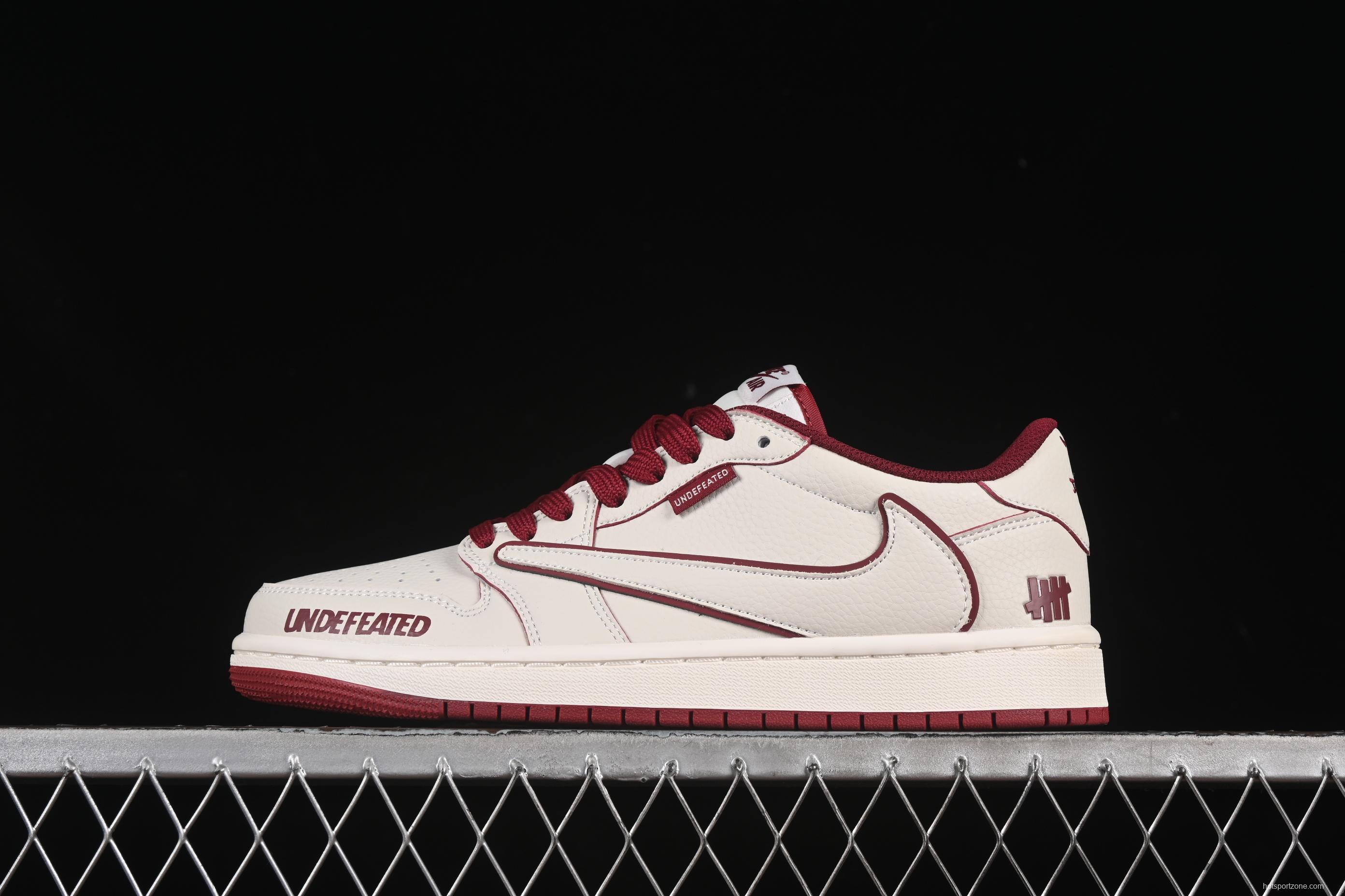 Nike Travis Scott x Fragment Design x Air Jordan 1 Low OG SP Casual Sneakers - DF1845-536