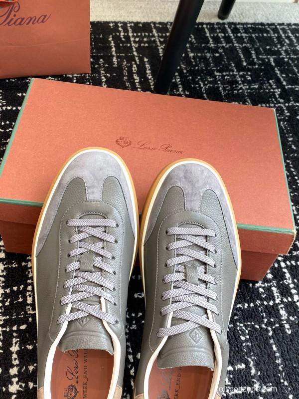 2024 Unisex LP Grey Suede Leather Plimsolls MJ00320