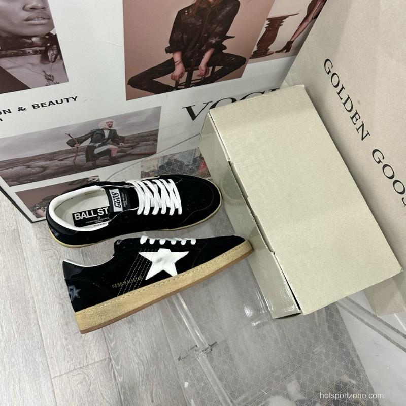 2024 Unisex GGDB Black White Suede Low Top Sneakers MJ00260