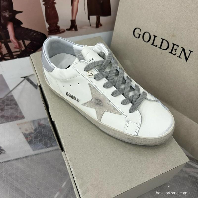 2025 Unisex GGDB White Grey Leather Sneakers