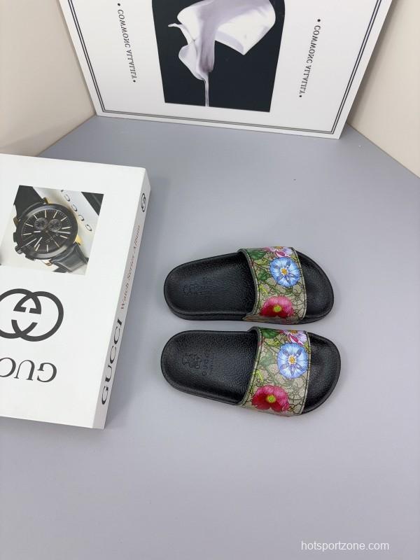 2025 Slippers Gucci Multicolor Canvas Slippers