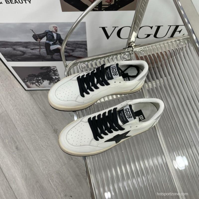 2024 Unisex GGDB White Black Leather Sneakers MJ00260