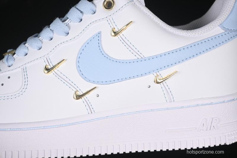 Nike Air Force 1 '07 Low Custom 2D Theme Four Hook Sky Blue Casual Sneakers - ZH0316-084