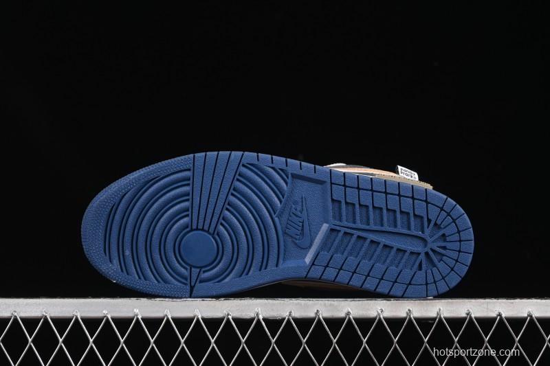 Nike Air Jordan 1 Low Retro Basketball Shoes Panda Mischief Pioneer Knight Brown Grey - 553558-414