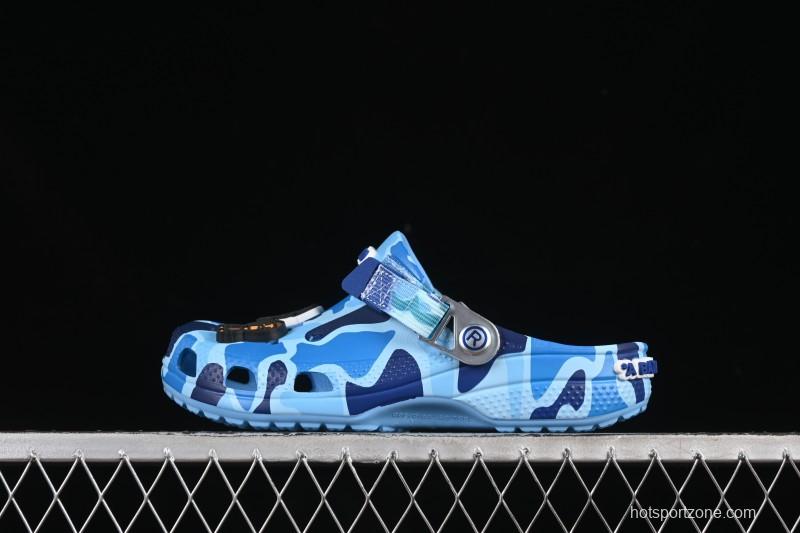 Bape x Crocs Classic Clog Camouflage Print Comfortable Versatile Clogs - B.D4